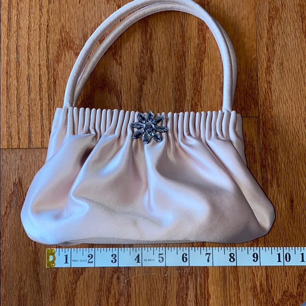 Pink Satin Nicole Miller Evening Bag - Picture 6 of 8